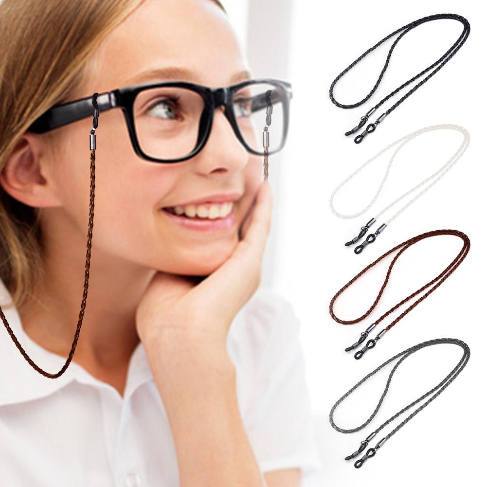 Sunglass Retainer Cord - Vrouw zonnebril ketting PU twist lederen